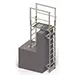 Vertical Ladder with Parapet Platform